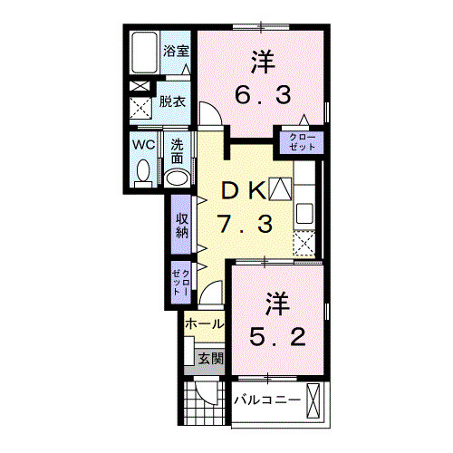 【間取り】 | プランドール　３