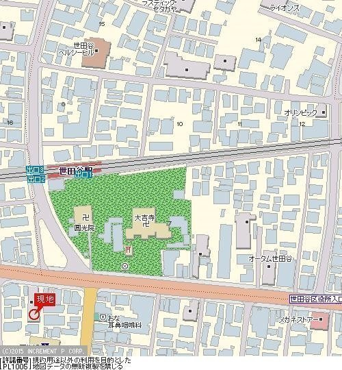 ジュエリー世田谷の地図