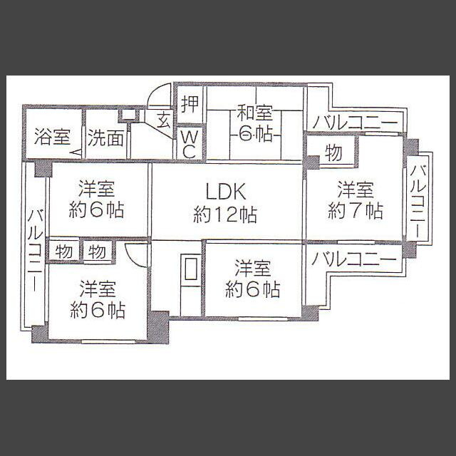 東櫛原35ビルの間取り