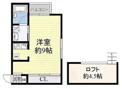 【間取り】 | 西片江アパートメントA・B棟