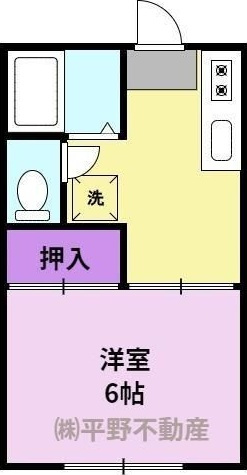コーポシングルの間取り