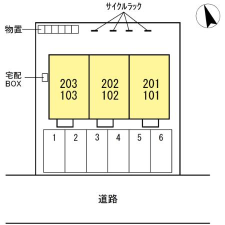 Ｄ－ｒｏｏｍイシカワＡの区画図