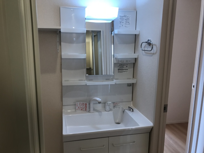 Ｄ－ｒｏｏｍイシカワＡの独立洗面台|洗髪洗面化粧台