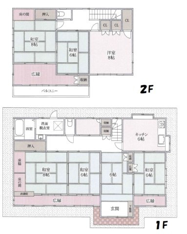 大網白里市金谷郷　和風中古戸建の間取り|図面と現況に相違がある場合、現況を優先致します。