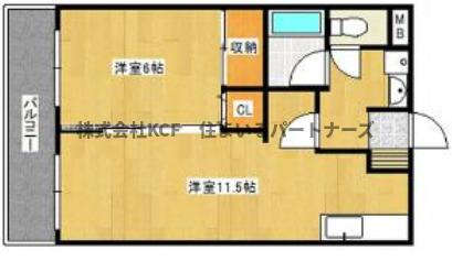 パラッツォ櫛原の間取り