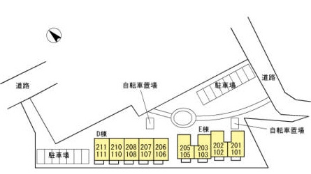 フェアプラッツB棟の区画図