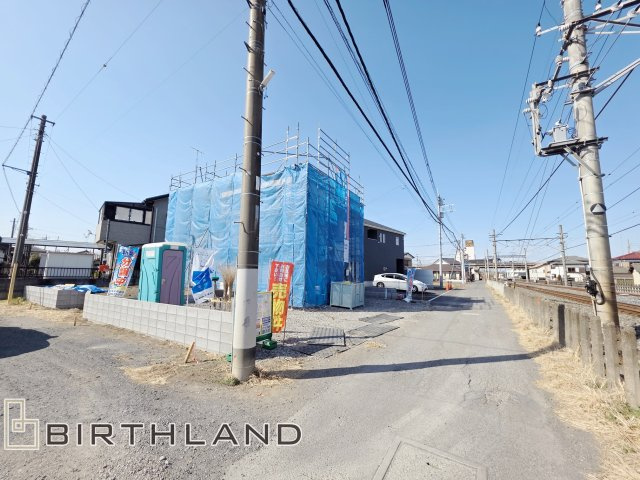 新築戸建・新築建売　館林市小桑原町第3　第六小学校・第三中学校の前面道路含む現地写真