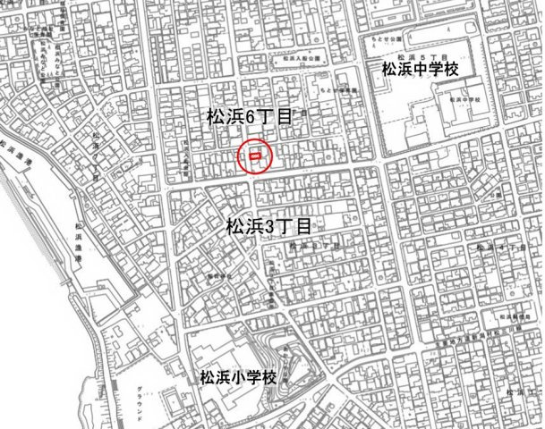 【地図】 | 新潟市北区松浜６丁目　売家