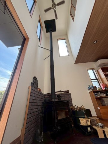 いすみ市岬町和泉　中古戸建の設備|薪ストーブ　2026年3月7日撮影