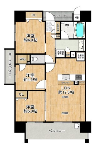 【間取り】の画像