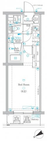 DIPS高田馬場駅前の間取り