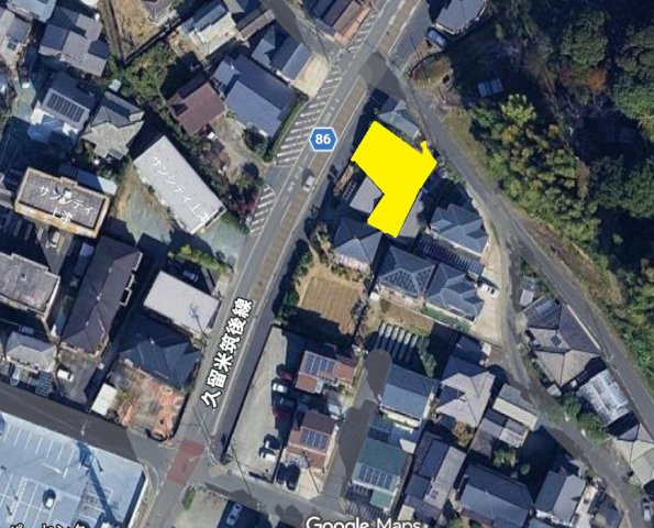 上津町土地の周辺