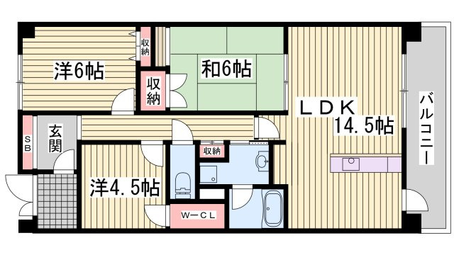 アゴラオーキッド富永の間取り