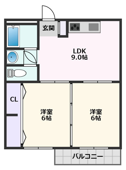 【間取り】 | 第3関根マンション