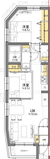 【間取り】 | TASUKI RICHESSE SHIN-NAKANO