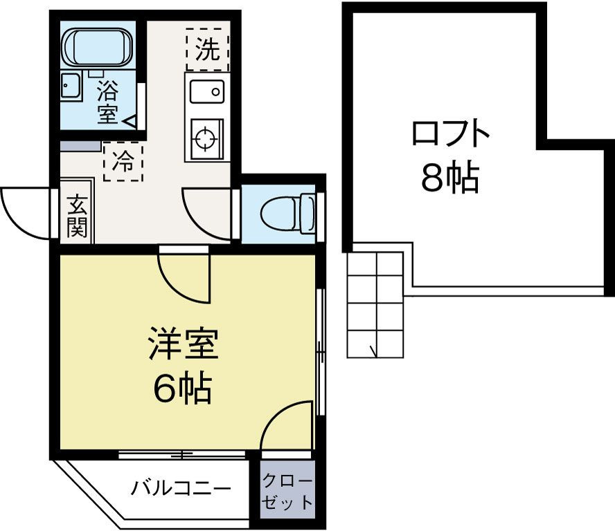 フィオーレ城南の間取り