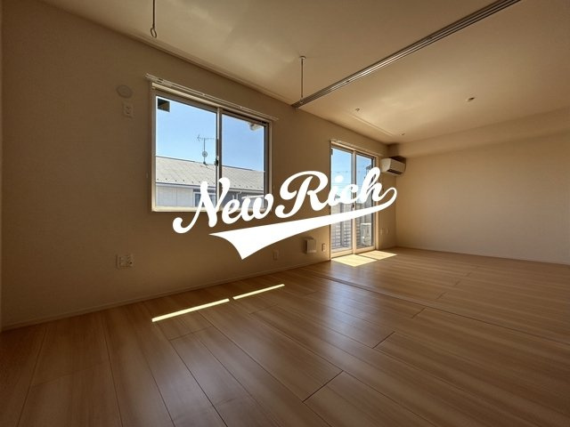 伊勢崎市境伊与久のアパートのバルコニー