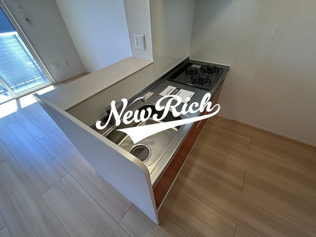 伊勢崎市境伊与久のアパートのキッチン