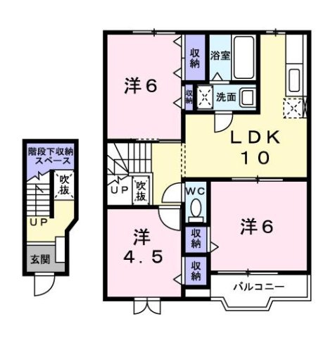 エレガンテ・Ｍ　Ⅱの間取り