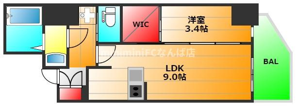 セレニテ本町リアンの間取り|現状有姿