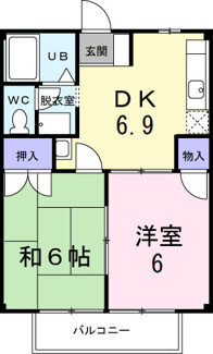 【間取り】 | プライムハイツⅡ