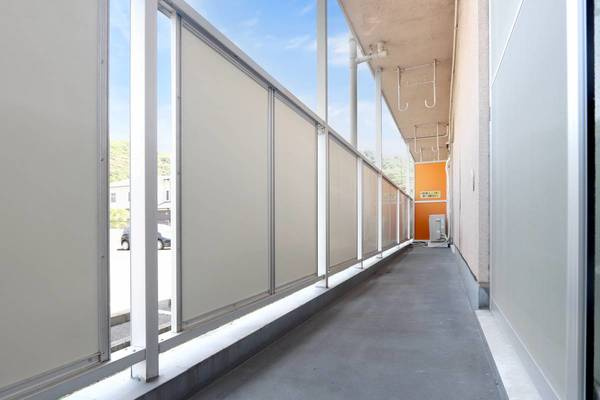 ビレッジハウス草部6号棟のバルコニー|モデルルームの写真です