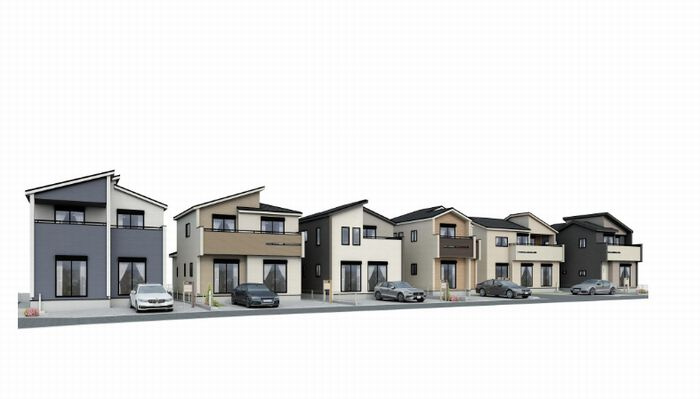 平塚市河内2丁目新築戸建て　2期2号棟の外観|外観イメージ「平塚市河内新築戸建て」