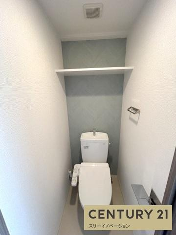 エスリード大阪リブレの収納|トイレ上部部収納！