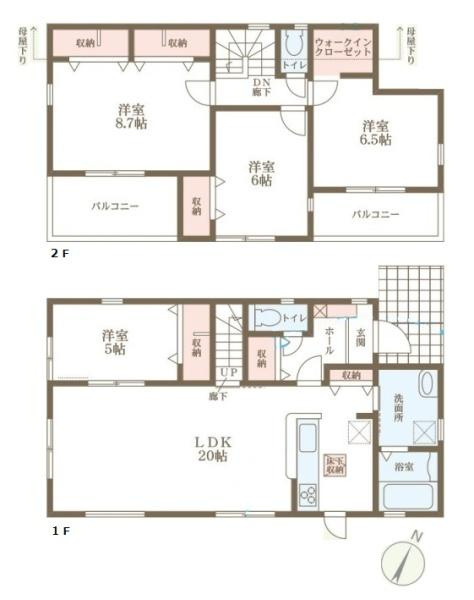 リーブルガーデン千代ケ丘 １号棟 ／新築一戸建の間取り
