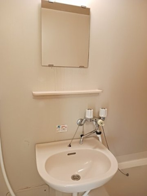 【洗面所】 | シティハイツ新地 | 忙しい朝には欠かせない洗面所です