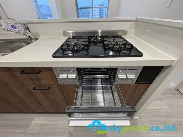 藤沢東急ドエルオークスのキッチン|ガスコンロ　グリル