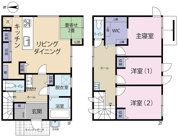 【間取り】 | 柴田郡村田町大字小泉　中古戸建て