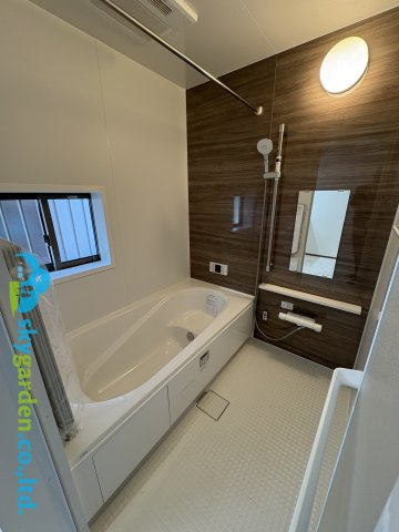 藤沢市西富　新築戸建　全1棟A号棟の浴室|日々の疲れを癒すお風呂付です