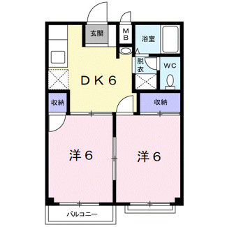 【間取り】 | エルハイツＫＯＹＡⅡ