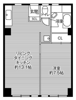 【間取り】 | ビレッジハウス城北タワー1号棟