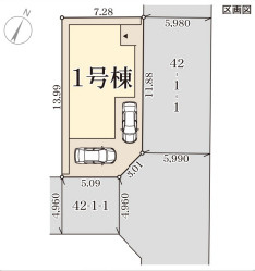 リーブルガーデン西淀川区中島の区画図