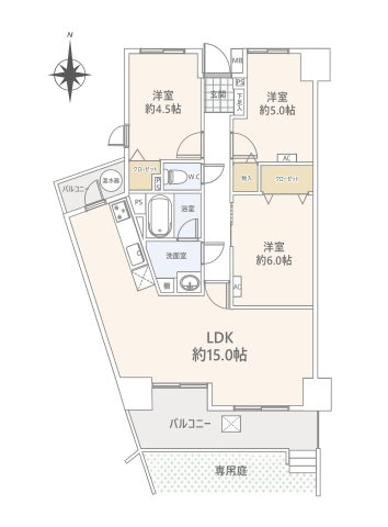 ロワールマンション和白5の間取り|間取り