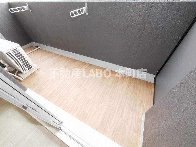 アドバンス上町台シュタットのバルコニー