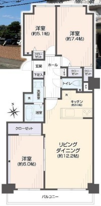 アイシティ真栄の間取り
