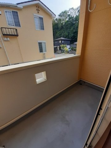 Ａｎｇｅ　ＰａｌａｚｚｏⅡ番館のバルコニー|落ち着いた時間を過ごせるバルコニーです