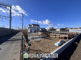 【前面道路含む現地写真】 | CRADLE GARDEN小山市喜沢第8　2 | 前面道路含む現地写真