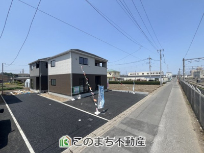 【前面道路含む現地写真】 | CRADLE GARDEN小山市喜沢第8　2 | 前面道路含む現地写真