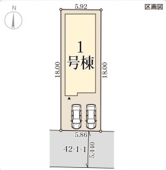 リーブルガーデン生野区田島2丁目の区画図