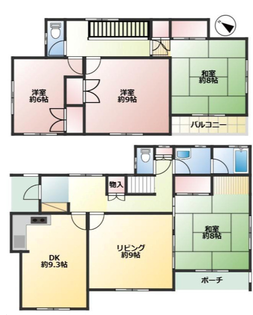 狭山市柏原　中古戸建の間取り