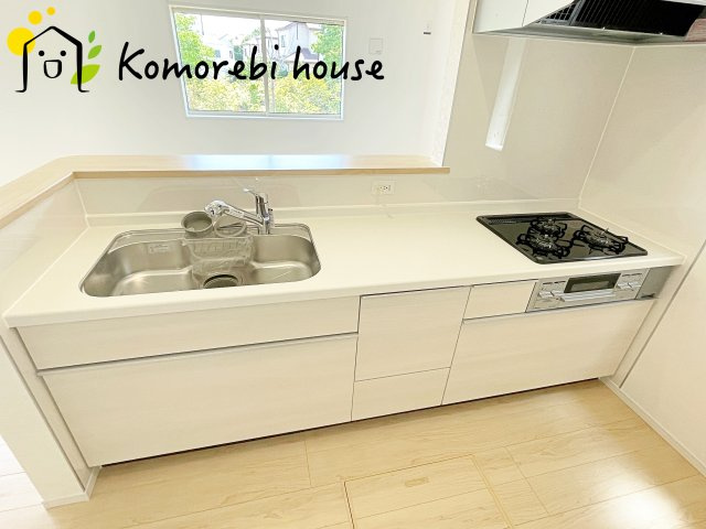上尾市領家　第2　新築一戸建て　クレイドルガーデン　04のキッチン|キッチンです