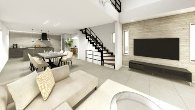 【完成予想図】 | 目黒区目黒本町４丁目　売地 | リビング