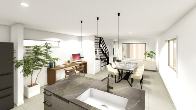 【完成予想図】 | 目黒区目黒本町４丁目　売地 | リビングダイニング