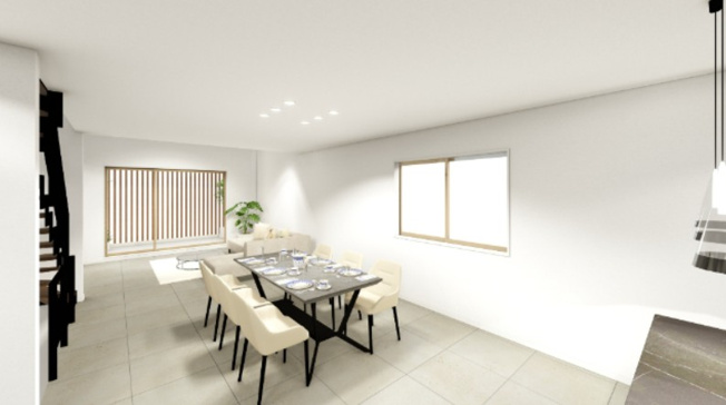 【完成予想図】 | 目黒区目黒本町４丁目　売地 | リビングダイニング