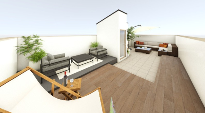 【完成予想図】 | 目黒区目黒本町４丁目　売地 | バルコニー