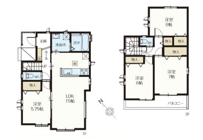 さいたま市北区本郷町1065番　新築一戸建て　ハートフルタウン　B